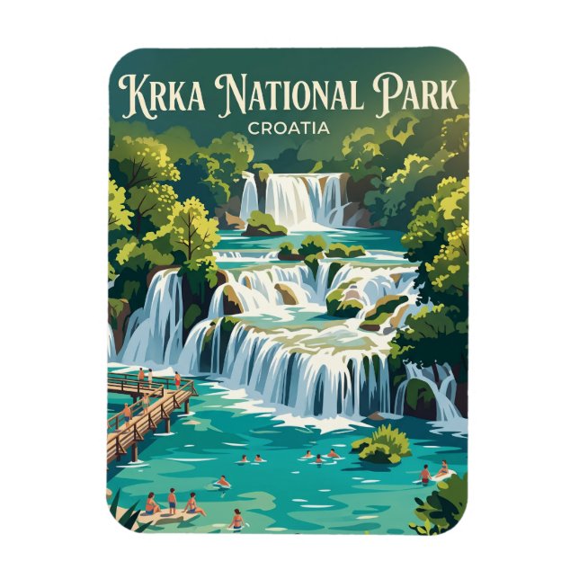 Skradinski Buk Croatia Magnet (Vertical)