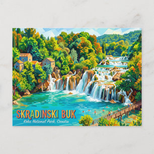 Skradinski Buk Croatia Postcard