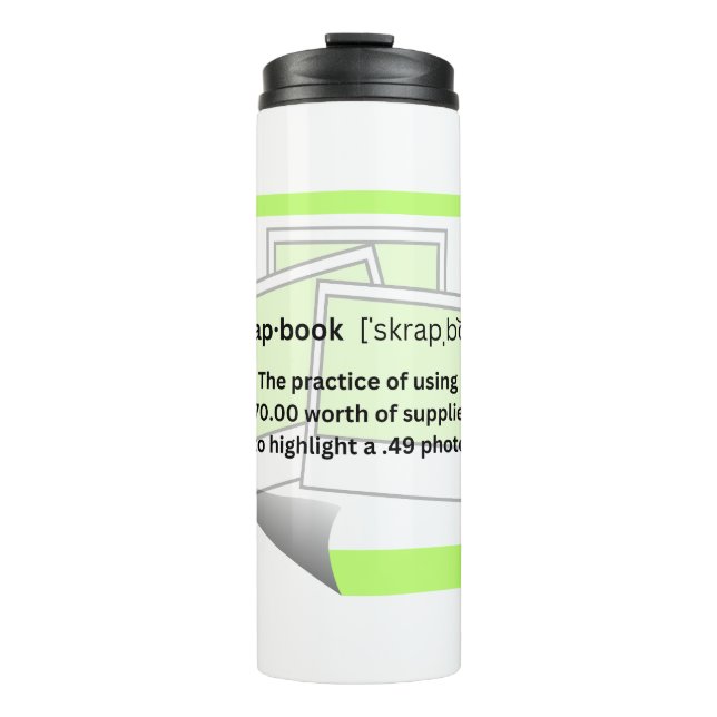 Skrap-book Thermal Tumbler (Front)