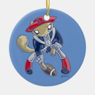Skribbles: Go Patriots Ceramic Ornament
