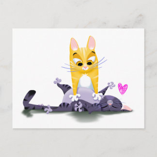 SKRITCH THE PITS KITTIES - Jeff Willis Art Postcard