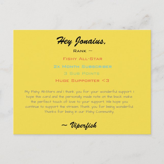 skrt skrtfahef postcard (Front)