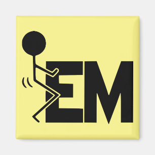 Skru-em Stick Figure #USAPatriotGraphics © Magnet