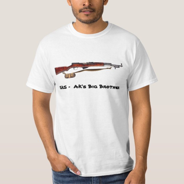 SKS Rifle - AK's Big Brother T-Shirt (Front)
