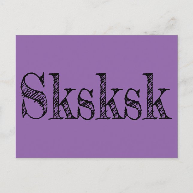 sksksk postcard (Front)