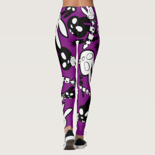 SKULETONS B&W BUNNY LEGGINGS