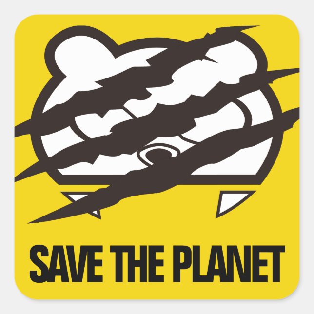 SKULETONS BEAR CLAW Remix Square Sticker (Front)