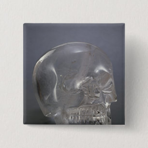 Skull 15 Cm Square Badge