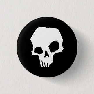 Skull 24 3 cm round badge