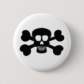 Skull 6 Cm Round Badge