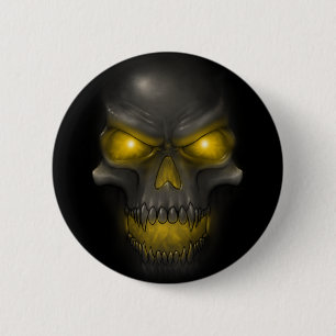 Skull 6 Cm Round Badge