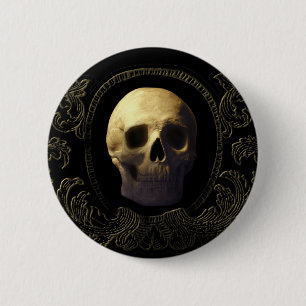 Skull 6 Cm Round Badge