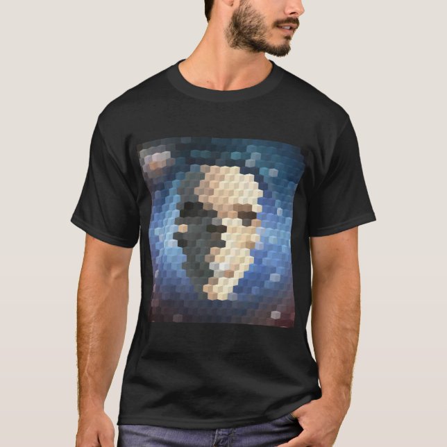Skull abstract pattern T-Shirt (Front)