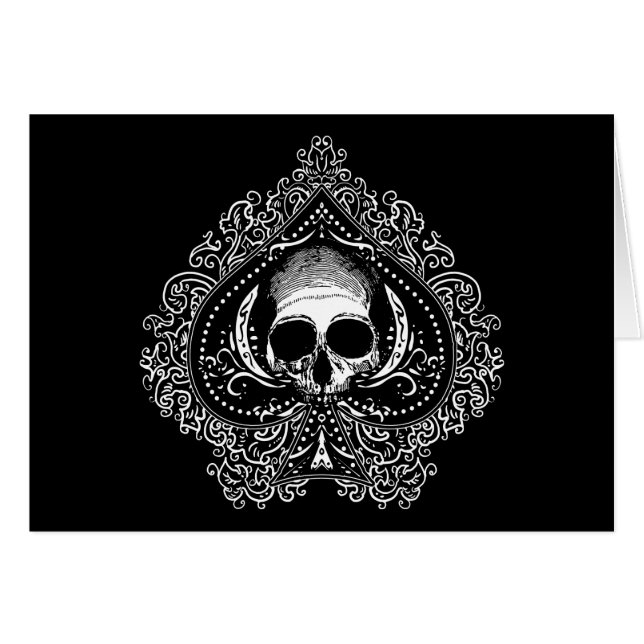 Skull Ace of Spades (Front Horizontal)