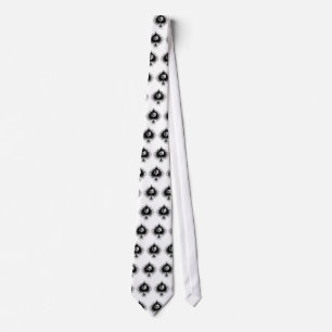 Skull Ace of Spades Tie