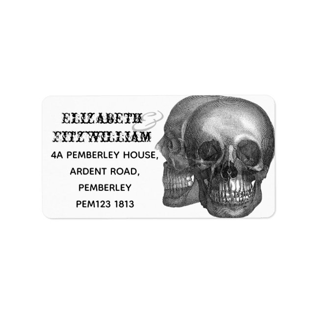 Skull Address Label (Front)