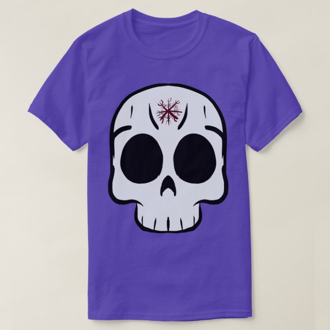 Skull aegishjalmur T-Shirt (Design Front)