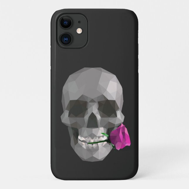 Skull and a rose Case-Mate iPhone case (Back)