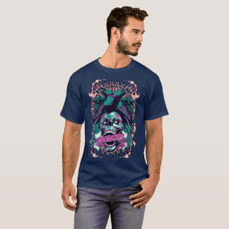 skull and birds illustration,Common raven T-Shirt