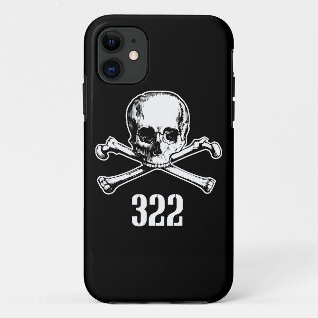 Skull and Bones 322 Case-Mate iPhone Case (Back)