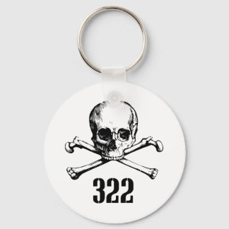 Skull and Bones 322 Key Ring