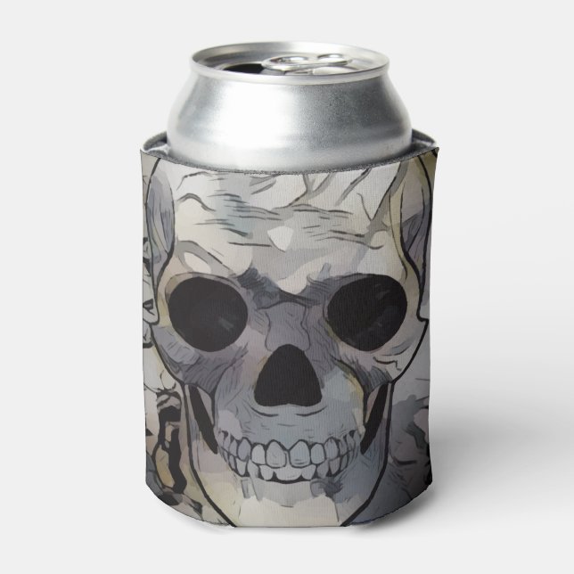 Skull and Bones Art Can Cooler (Can Front)