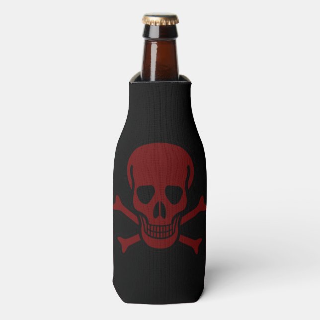 Skull and Bones Bottle Cooler (Bottle Front)