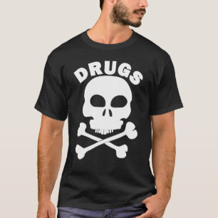 Skull and Bones Drug Skate Punk T-Shirt
