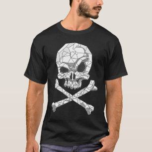 Skull And Bones Geometric Bizarre Dark T-Shirt