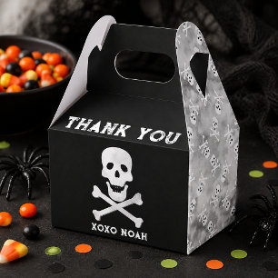 Skull and Bones Halloween Birthday Favour Box