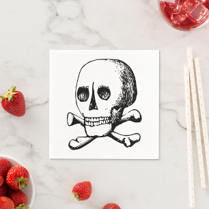 Skull And Bones Paper Napkins
