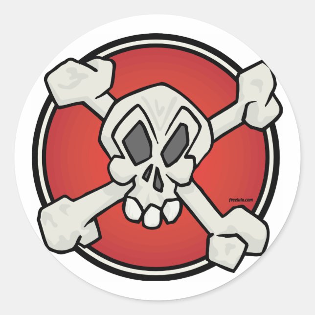 Skull and Bones Sticker Sheet (Front)