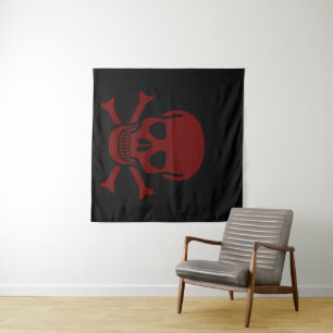 Skull and Bones Tapestry