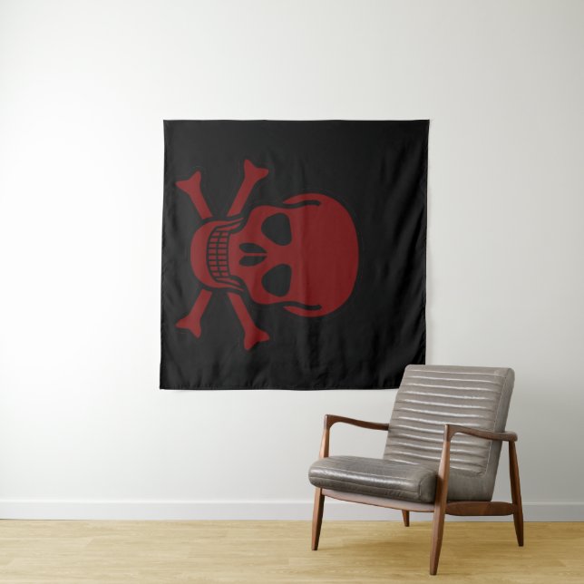 Skull and Bones Tapestry (In Situ (Horizontal))