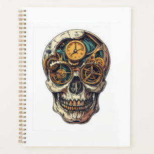 Skull and Clock Timekeeper Planner