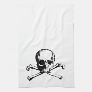 Skull and Cross bone Kitchen Towel