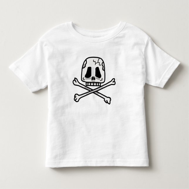 Skull and Cross Bone shirt for Toddlers! (Front)