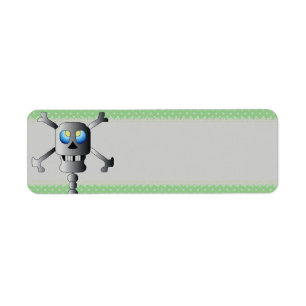 Skull and Cross Bones Address Label Return Address Label