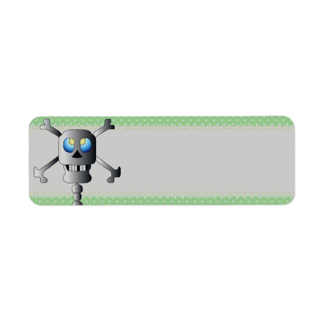 Skull and Cross Bones Address Label Return Address Label (Front)