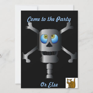 Skull and Cross Bones Invitation