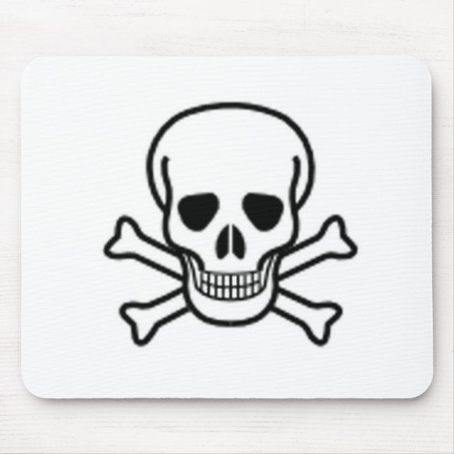 Skull and Cross-bones Mouse Pad (Front)