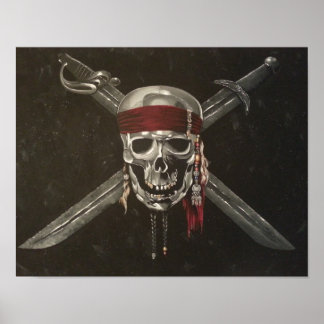 Skull and Cross Bones Poster