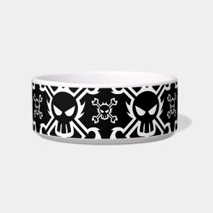 Skull and Crossbone Pet Bowl