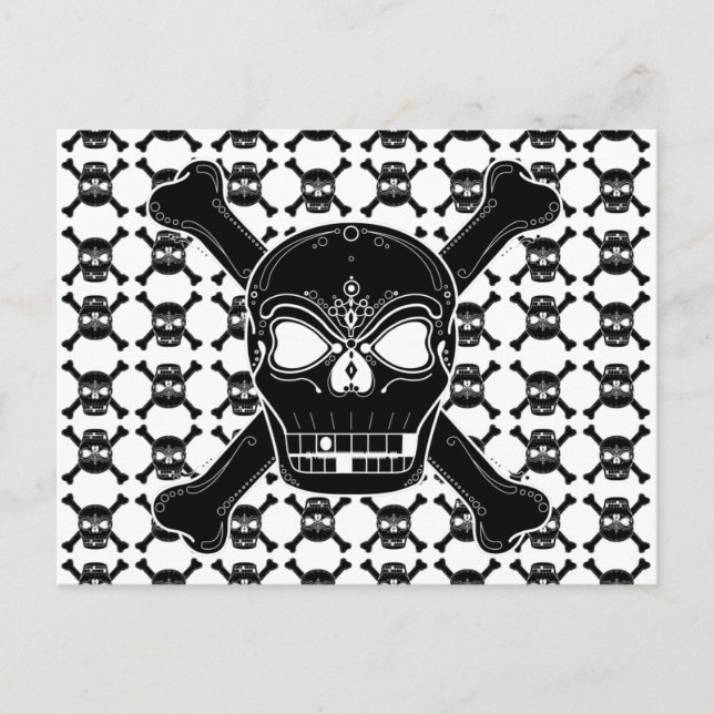 Skull And Crossbone Postcard (Front)