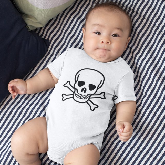 Skull and Crossbones Baby Bodysuit (Skull and Crossbones Baby Bodysuit)