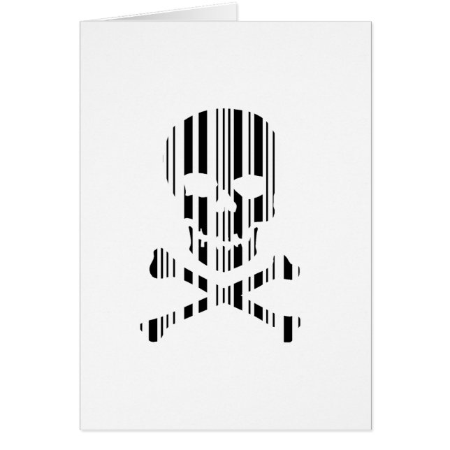 SKULL AND CROSSBONES BAR CODE Poison Barcode (Front)