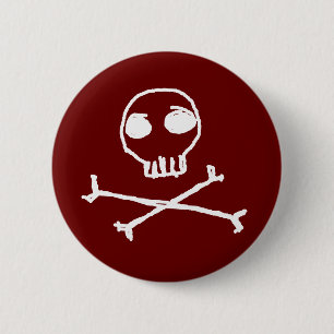 Skull and Crossbones Button
