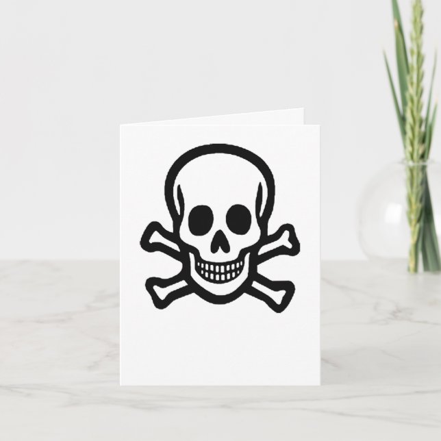 Skull and crossbones card (Front)