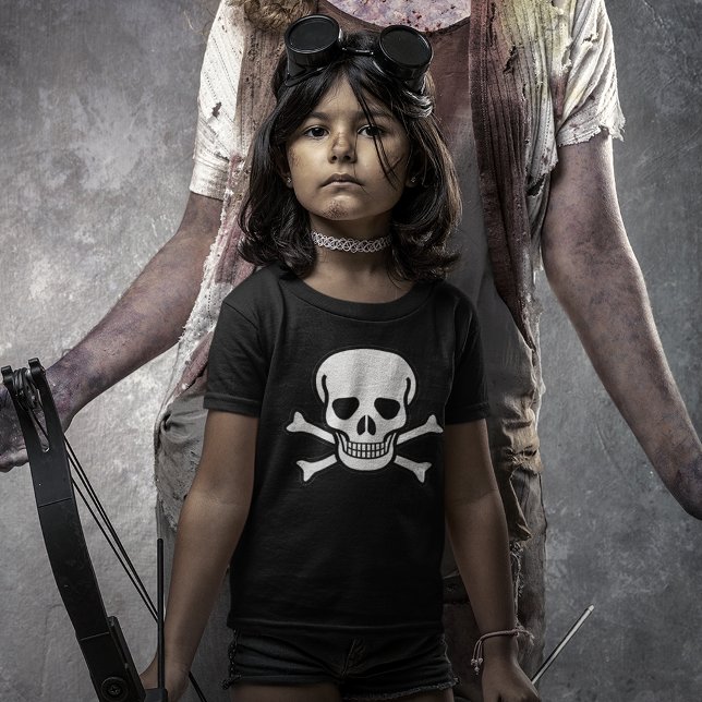 Skull and Crossbones Dark Kids' T-Shirt (Skull and Crossbones T-Shirt)