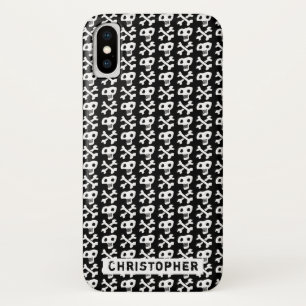 Skull and crossbones design iPhone x case